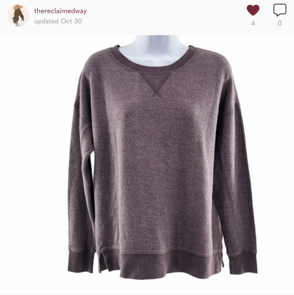 American Eagle Purple Crewneck Sweatshirt M